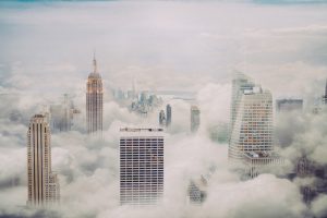 New York Skyline Fog